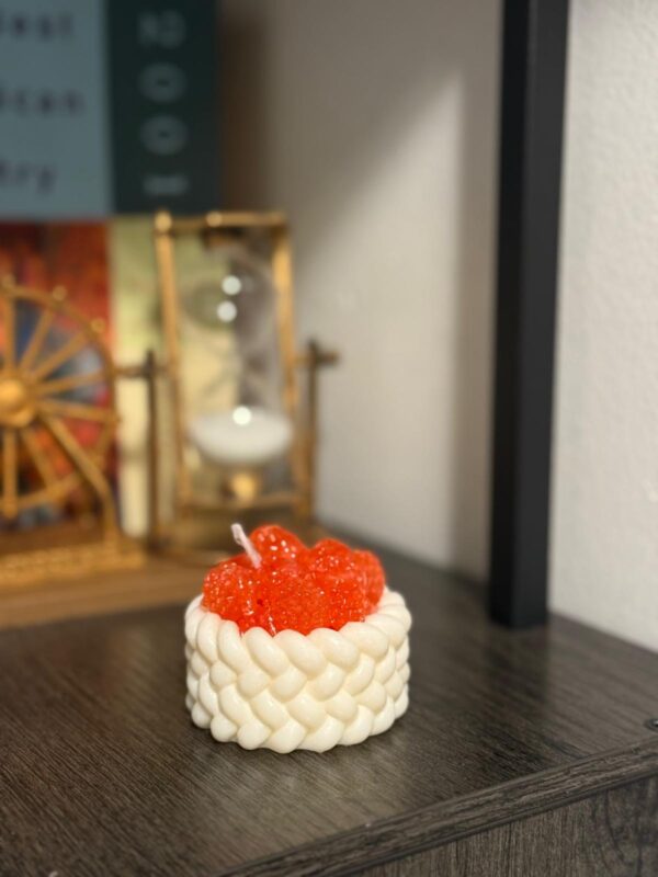 Small Decorative raspberry candles